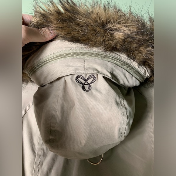 TNA | Beige Tan Camel Back Wool Cuffed Parka - XS - Picture 9 of 16